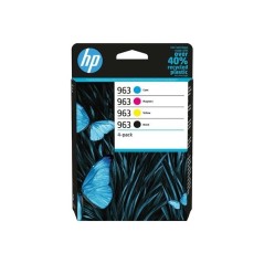HP 963 CMYK Original Ink Cartridge 4-Pack - High-Quality, Long-Lasting Printing Solution for Vibrant Colors!